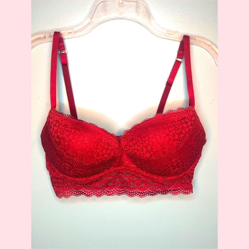 Burgundy Lace Bralette